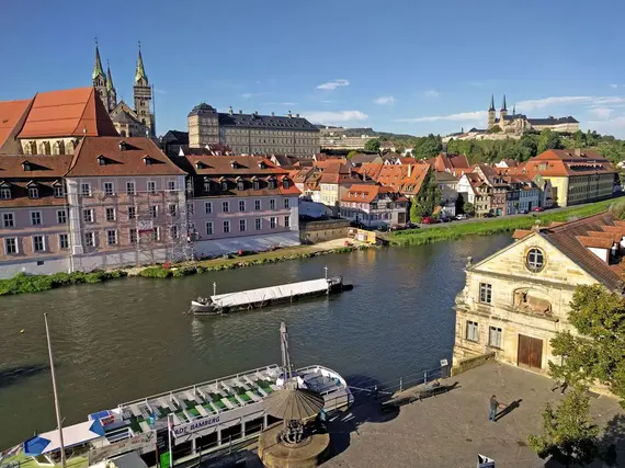 River Regnitz in Bamberg/Germany