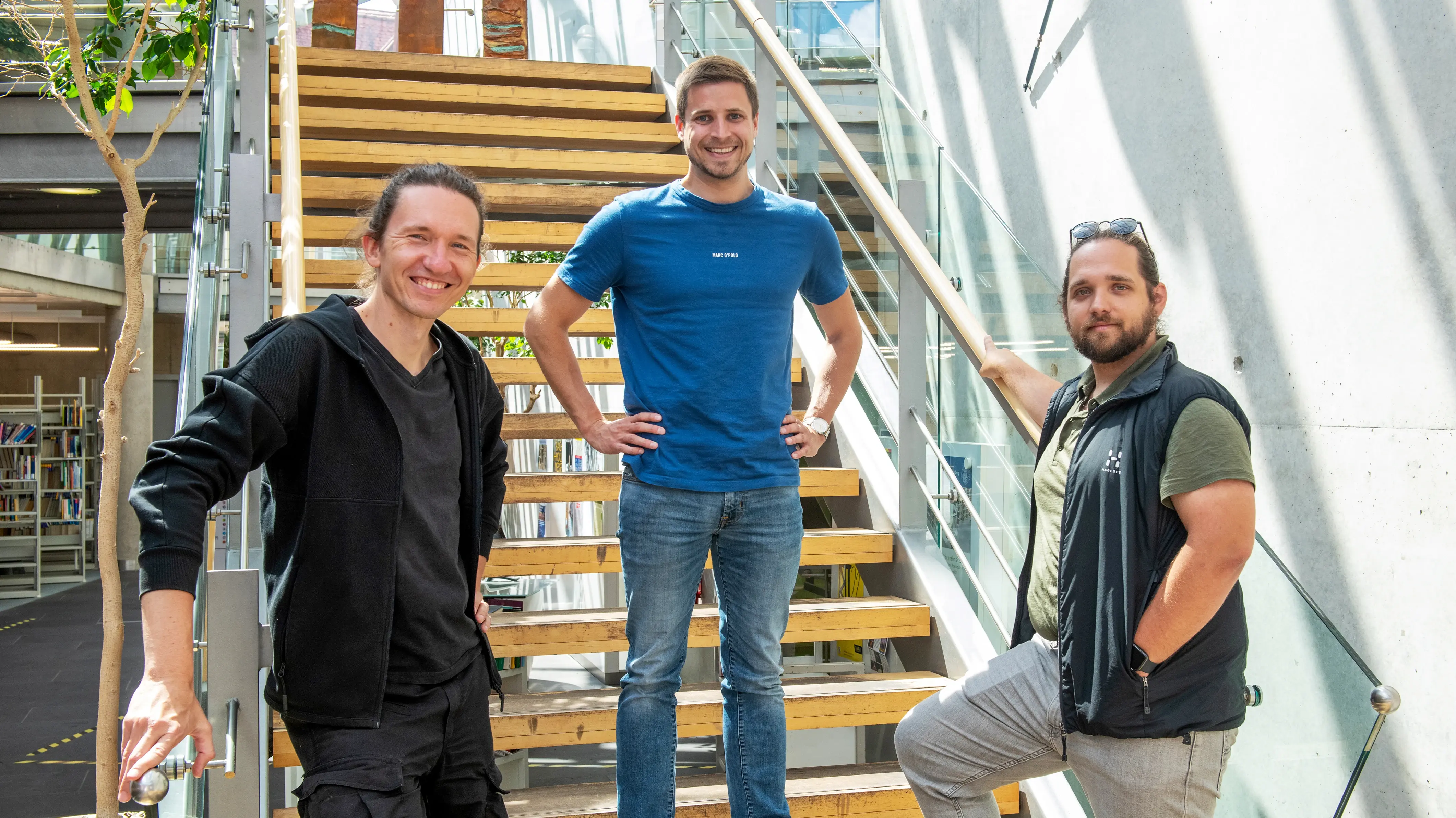 v.l. Krzysiek Herod, Sebastian Duerr, Teddy Lange