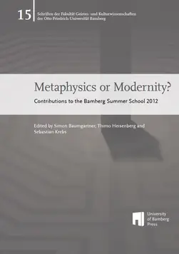 Buchcover von "Metaphysics or Modernity? : Contributions to the Bamberg Summer School 2012"