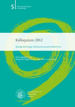 Buchcover von "Kolloquium 2012 : Beiträge Bamberger Nachwuchswissenschaftlerinnen"