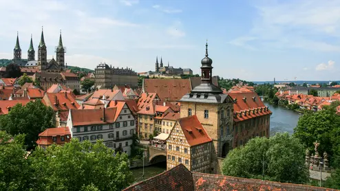 Bamberger Altstadt Blick auf die Bamberger Altstadt