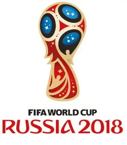 BANGKOK, THAILAND, May 3 2018, FIFA World Cup Russia 2018 on white background.