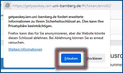 Abbildung 7: Bestätigung der Benachrichtigung