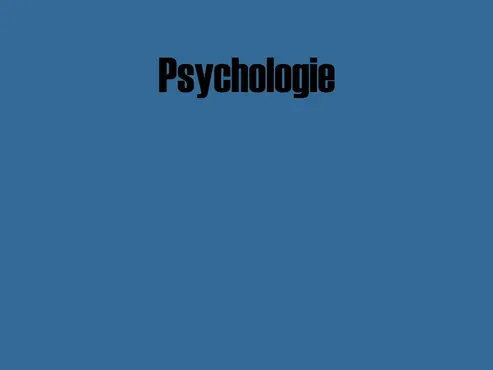 Einführungsvideo zur Psychologie