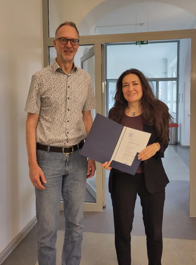 Prof. Dr. Claus H. Carstensen, Frau Dr. habil. Nora Heyne (v.ln.r.)