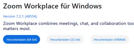 ansicht Download Zoom-Desktop-App