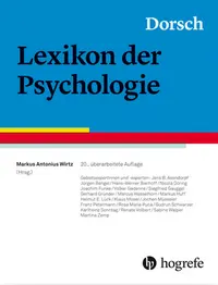 Cover des Buches: Dorsch - Lexikon der Psychologie