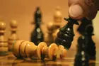 Nahaufnahme von Schachfiguren
