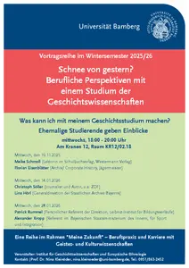 Vortragsreihe Schnee von gestern 