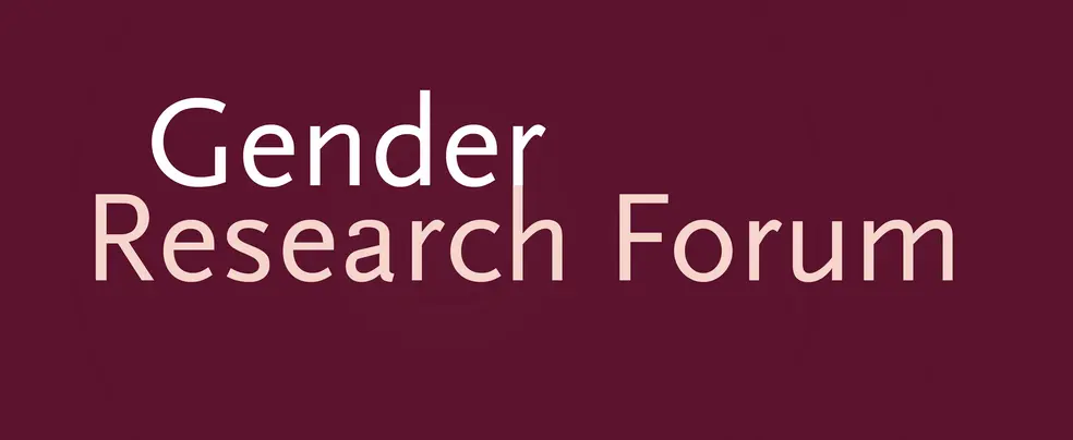 Header Image of Gender Research Forum Page