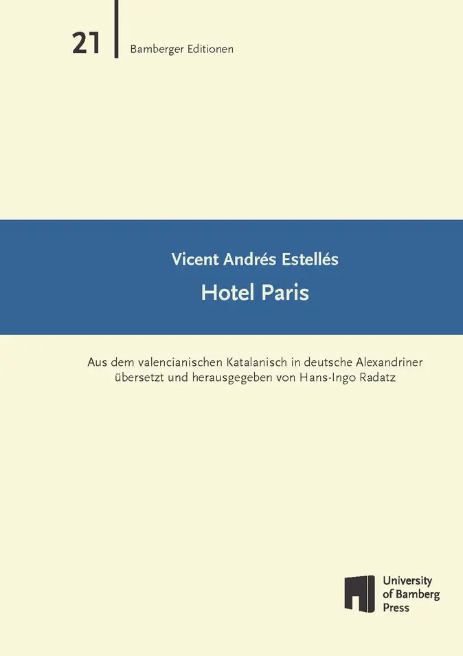Cover des Buches «Hotel Paris» von Vicent Andrés Estellés
