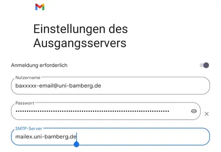 view Outgoing Mail Server Configuration