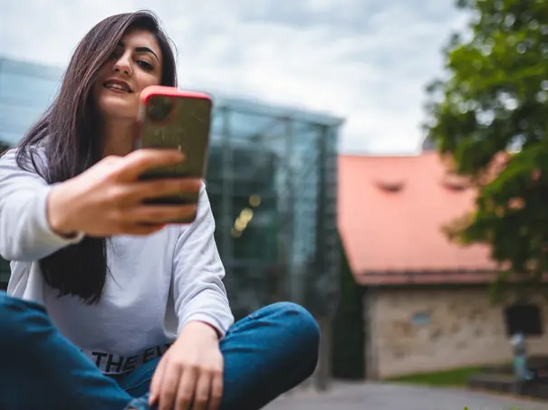 Selfie vor der TB4 Selfie vor der TB4