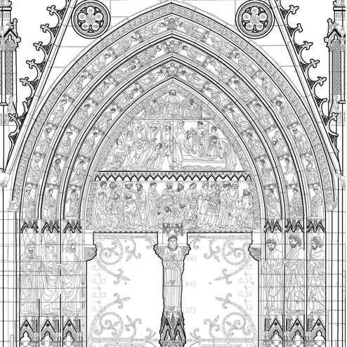 Portal des Südquerhauses der Kathedrale Notre-Dame de Paris
