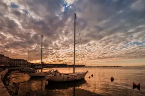 Pleasure boats in harbor.