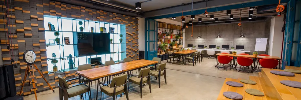 Modern interior design of an office