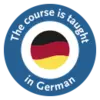 Button Course is taught in German Button Course is taught in German