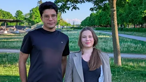 Das Team von KothonTech: Ahmed Saidani und Julia Inderst