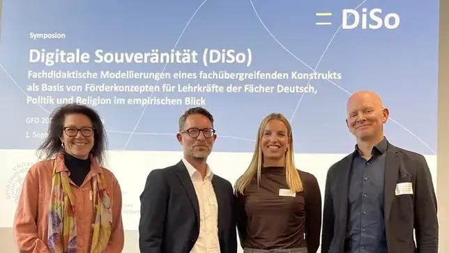 v.l.: Monika Oberle, Jörn Brüggemann, Carina Ascherl, Konstantin Lindner