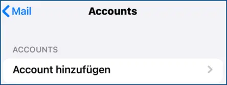 Account hinzufügen