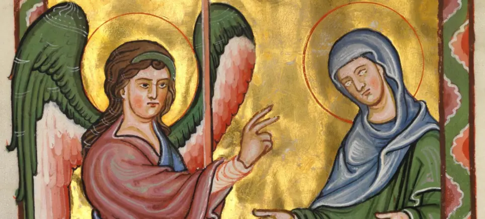 Verkündigung an Maria aus Msc.Bibl.48
