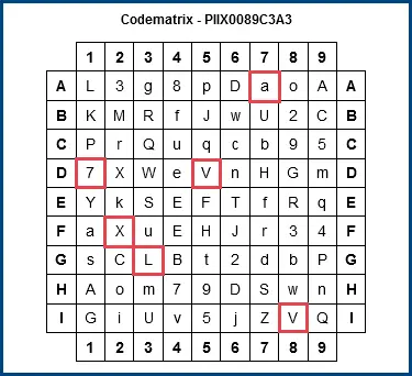 Abbildung 1: Mit Codematrix Tabelle anmelden