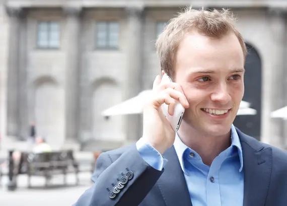 Man on phone