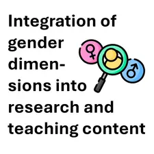 Integration of gender dimensions into research and teaching content