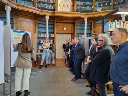 Eröffnung der Ausstellung Antisemitismuspraevention am 1. Februar 2024 in der TB1