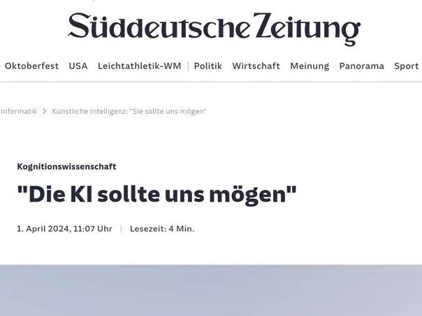 Preview of Article on Sueddeutsche.de
