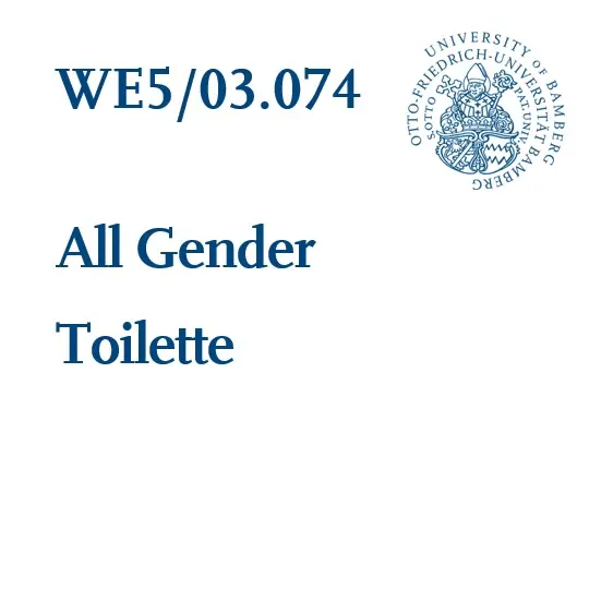 Türschild mit der Aufschrift All Gender Toilette
