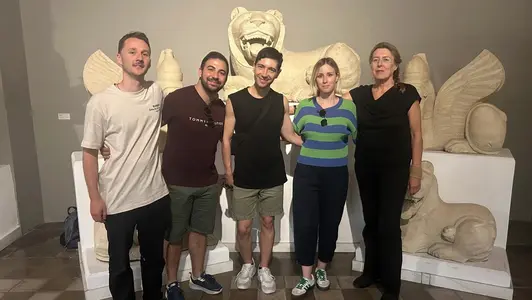  Bamberger StoryPharm-Gruppe im archäologischen Museum Zypern.