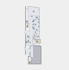 Floor plan of the second floor of Branch Library 4 from the interactive floor plan