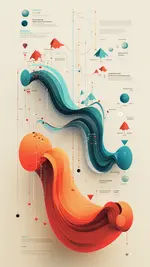 Abstrakte Infografik