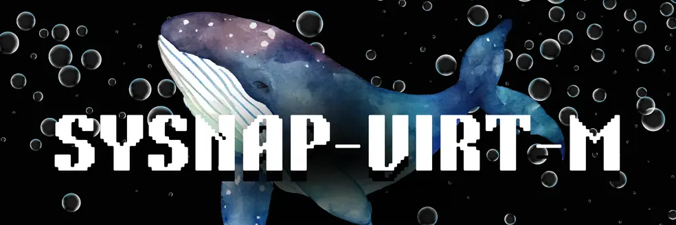 Wal vor dem Schriftzug: SYSNAP-Virt-M