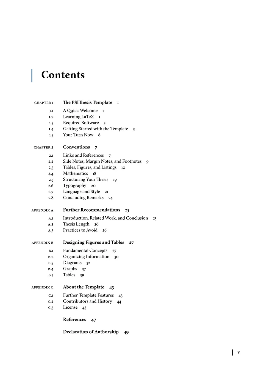 Table of Contents