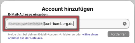 view Entering your email address