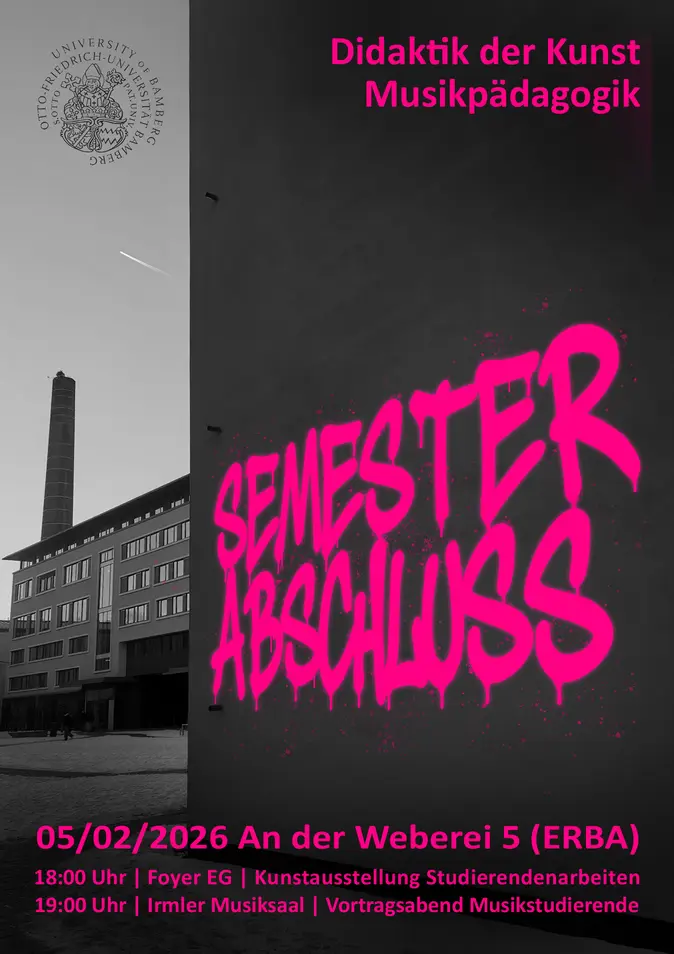 Plakat Semesterabschluss WiSe 2025 