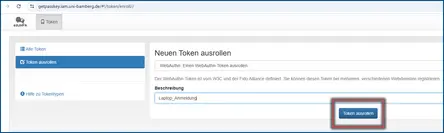 view Describing the token name and rolling out the token