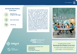 Flyer Bamberger Best Practices in der Lehre. Digitale Tools für selbstreguliertes Lernen und Planen