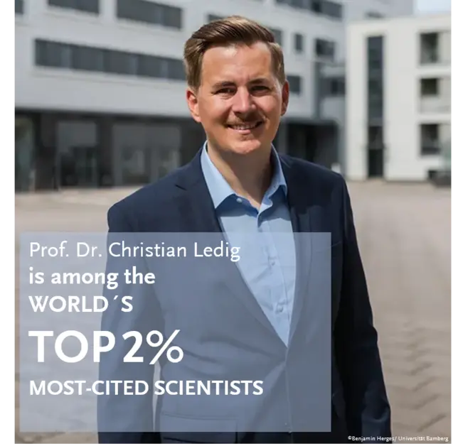 Prof. Dr. Christian Ledig is ranked among the top 2% of the most-cited scientists worldwide