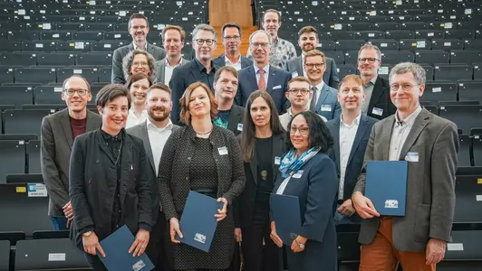 Gruppenbild Preisverleihung Preis für gute Lehre