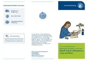 Flyer Bamberger Best Practices in der Lehre. Digitale Tools für selbstreguliertes Lernen und Planen