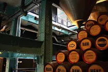 Photos of barrels at the Guinness Storehouse.