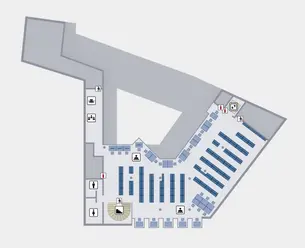 Floor plan of the second floor of Branch Library 5 from the interactive floor plan