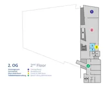 Grundriss 2. Obergeschoss Teilbibliothek 4