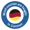 Button Most Courses are taught in German Button Most Courses are taught in German