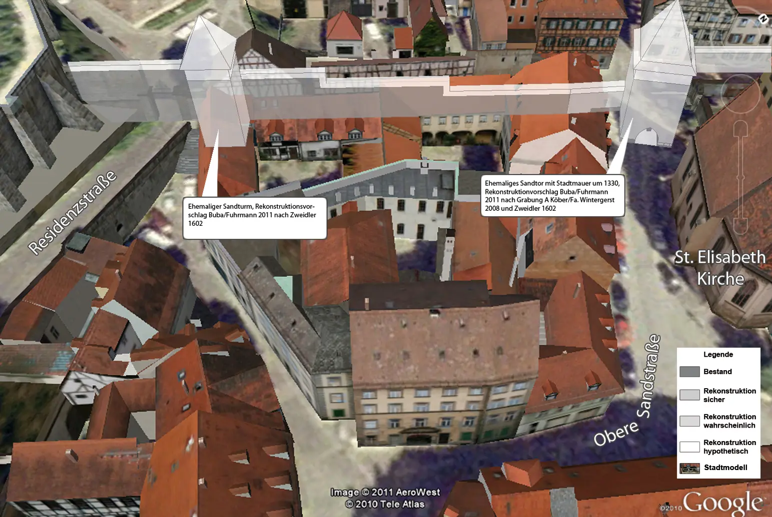 4D-Stadtmodell Bamberg um 1300 - Bauforschung und Baugeschichte