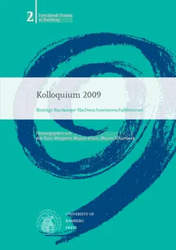 Buchcover von "Kolloquium 2009 : Beiträge Bamberger Nachwuchswissenschaftlerinnen"