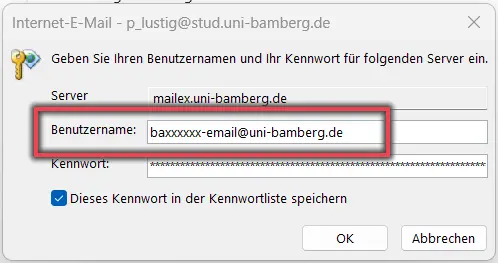 view Entering a username